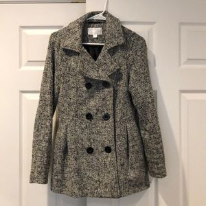 Tweed pea coat